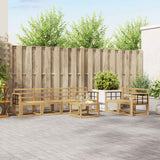 Set di divani da esterno 7 pcs Bianco 59 x 59 x 37 cm