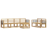 Set di divani da esterno 7 pcs Bianco 59 x 59 x 37 cm