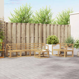 Set di divani da esterno 7 pcs Bianco 59 x 59 x 37 cm