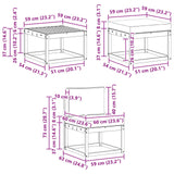 Set di divani da esterno con cuscino 6 pcs Bianco e Antracite