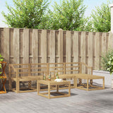 Set di divani da esterno 6 pcs Bianco 59 x 59 x 37 cm