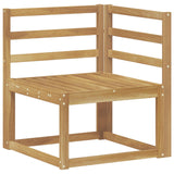 Set di divani da esterno 7 pcs Bianco Legno di Acacia Massello