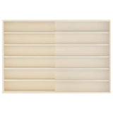 Vetrina a muro Beige 80 x 8,5 x 54 cm Legno compensato