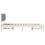 Struttura del letto Grigio chiaro 120 x 190 cm Pino massello