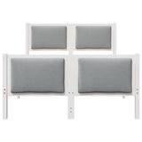 Struttura del letto Grigio chiaro 120 x 190 cm Tessuto