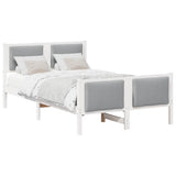 Struttura del letto Grigio chiaro 120 x 190 cm Tessuto