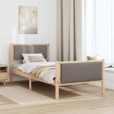 Struttura del letto con testiera Talpa 100 x 200 cm Tessuto