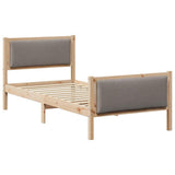 Struttura del letto con testiera Talpa 100 x 200 cm Tessuto