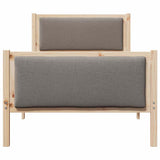 Struttura del letto con testiera Talpa 100 x 200 cm Tessuto