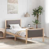 Struttura del letto con testiera Talpa 75 x 190 cm Tessuto