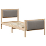 Struttura del letto con testiera Talpa 75 x 190 cm Tessuto