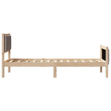Struttura del letto con testiera Talpa 75 x 190 cm Tessuto