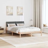 Struttura del Letto marrone e grigio scuro 150 x 200 cm