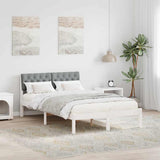 Struttura del Letto Bianco e grigio chiaro 120 x 200 cm