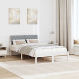 Struttura del Letto Bianco e grigio chiaro 120 x 200 cm