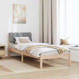 Struttura del Letto Marrone e grigio chiaro 80 x 200 cm
