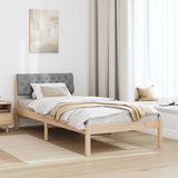 Struttura del Letto Marrone e grigio chiaro 90 x 190 cm