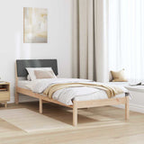Struttura del Letto marrone e grigio scuro 75 x 190 cm