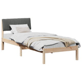 Struttura del Letto marrone e grigio scuro 75 x 190 cm