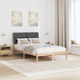 Letto con Testiera Rivestita con testiera Marrone 120 x 190 cm