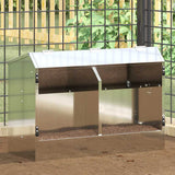 Mangiatore per conigli Argento 64.5 x 25.5 x 45.5 cm