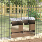 Mangiatore per conigli Argento 64.5 x 25.5 x 45.5 cm