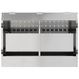 Mangiatore per conigli Argento 64.5 x 25.5 x 45.5 cm