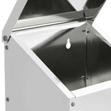 Feeder per pollo Argento 21 x 16 x 33 cm Acciaio zincato
