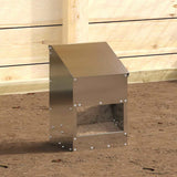 Feeder per pollo Argento 21 x 16 x 33 cm Acciaio zincato