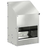 Feeder per pollo Argento 21 x 16 x 33 cm Acciaio zincato