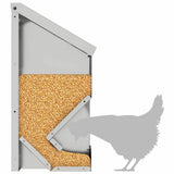 Feeder per pollo Argento 21 x 16 x 33 cm Acciaio zincato