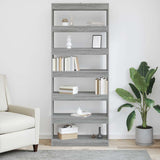 Libreria Grigio sonoma 80 x 30 x 198 cm Legno truciolato