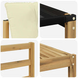 Set di divani da esterno con cuscino 5 pcs