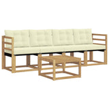 Set di divani da esterno con cuscino 5 pcs