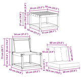 Set di divani da esterno con cuscino 5 pcs