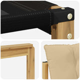 Set di divani da esterno con cuscino 10 pcs Bianco e Beige