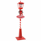 Lampada Stradale di Natale con Lanterna Rosso 40,5x40,5x180cm