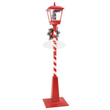 Lampada Stradale di Natale con Lanterna Rosso 40,5x40,5x180cm