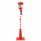 Lampada Stradale di Natale con Lanterna Rosso 40,5x40,5x180cm