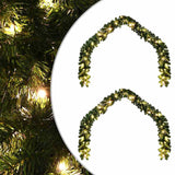 Ghirlanda di Natale con 600 LED 2 pcs Verde PVC