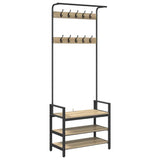 Appendiabiti rovere sonoma 75 x 34 x 184 cm Legno truciolato