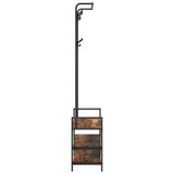 Appendiabiti Rovere fumo 75 x 34 x 184 cm Legno truciolato