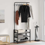 Appendiabiti Grigio sonoma 75 x 34 x 184 cm Legno truciolato