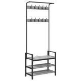 Appendiabiti Grigio sonoma 75 x 34 x 184 cm Legno truciolato