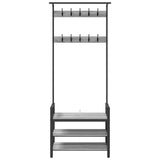 Appendiabiti Grigio sonoma 75 x 34 x 184 cm Legno truciolato