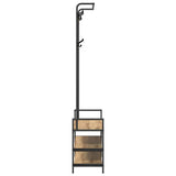 Appendiabiti Rovere artigianale 75 x 34 x 184 cm