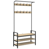 Appendiabiti rovere sonoma 95 x 34 x 184 cm Legno truciolato