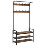 Appendiabiti Rovere fumo 95 x 34 x 184 cm Legno truciolato