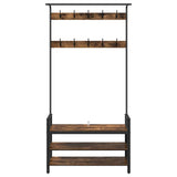 Appendiabiti Rovere fumo 95 x 34 x 184 cm Legno truciolato