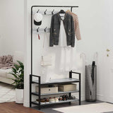 Appendiabiti Grigio sonoma 95 x 34 x 184 cm Legno truciolato